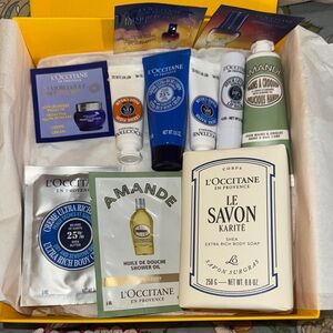 L'OCCITANE Bath & Body Collection - Soap, Hand cream, chapstick & makeup case